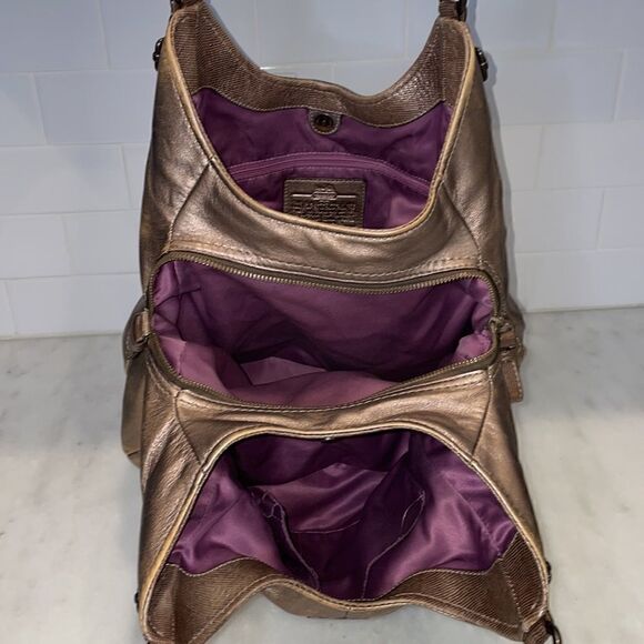 Coach Maggie Madison Leather Hobo Shoulder Bag HTF - Picture 15 of 17